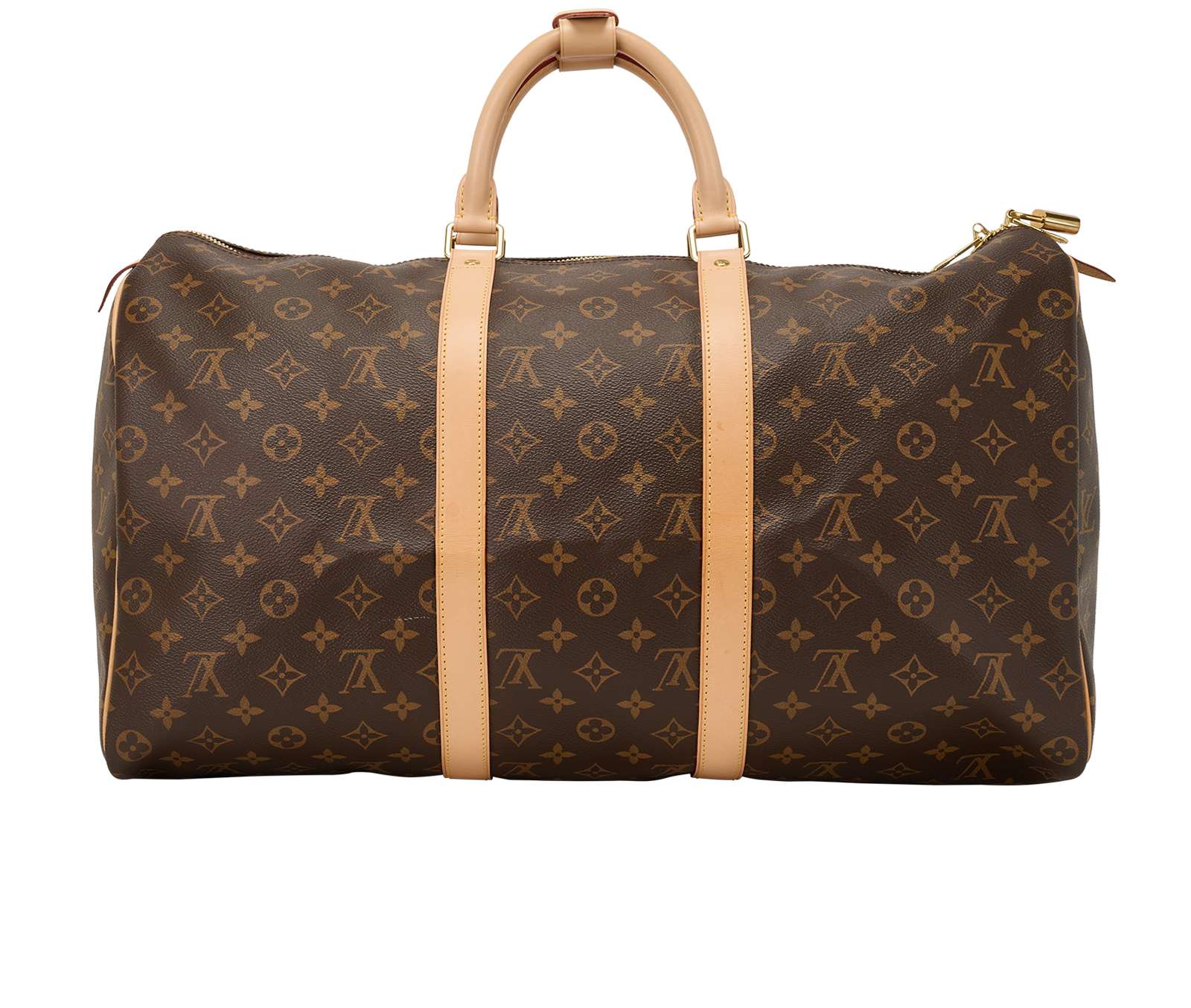 Keepall 50, &pound;1,200, Handbags, Brown, Canvas, Back view